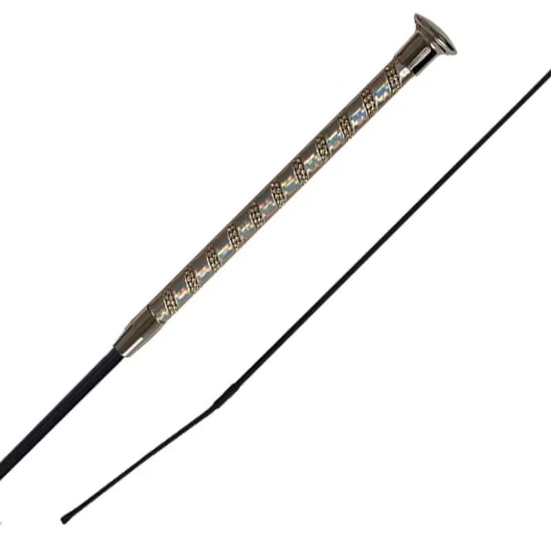 Woof Wear Shimmer Dressage Whip - Silver